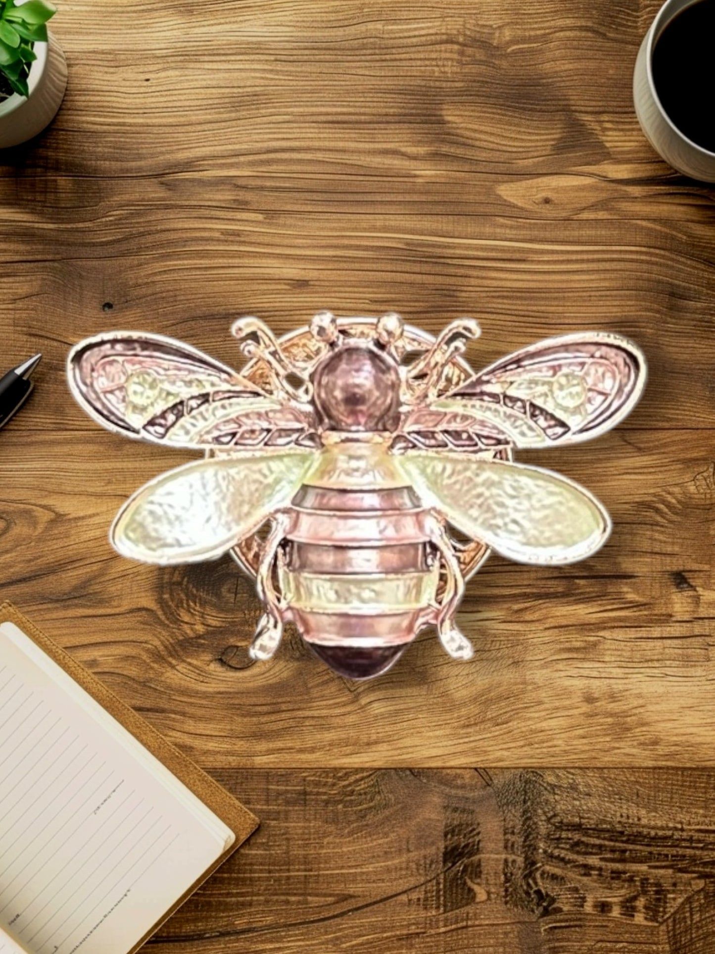 Magnetic Good Fortune Bee Brooches
