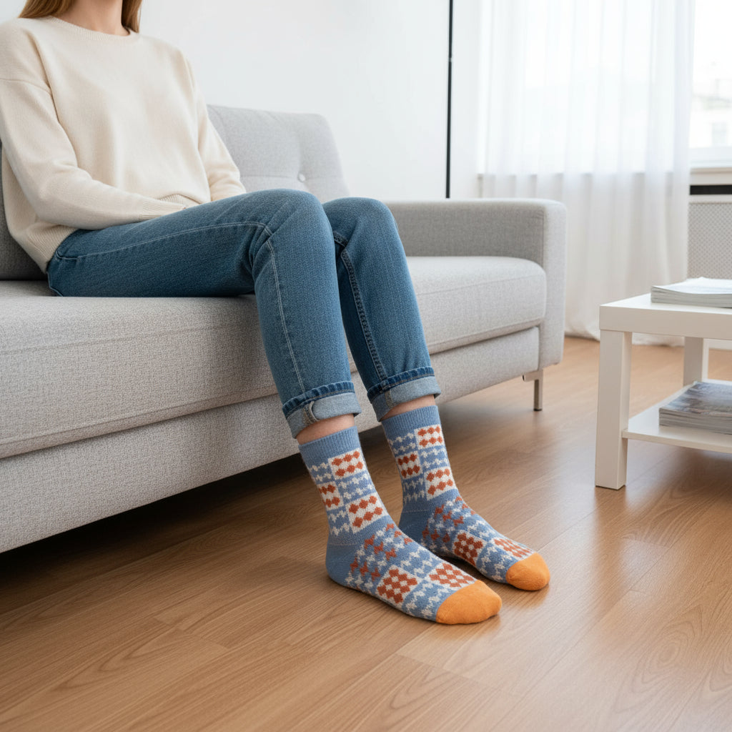 Diamond Pattern Socks