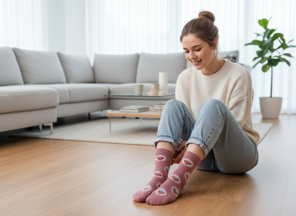 Strawberry Pattern Socks