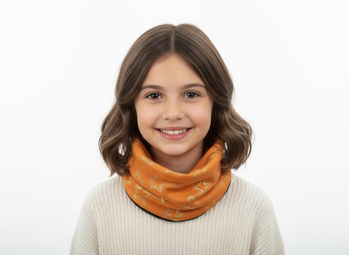 Glitter Stars Print Snood for kids Comes with a gift bag