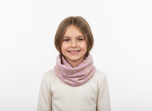 Glitter Stars Print Snood for kids Comes with a gift bag