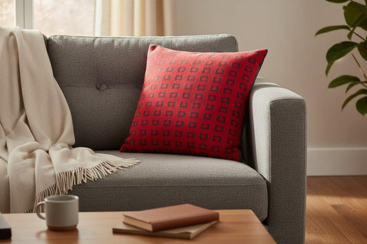 Cashmere Feel Cushion Cover with Inner – Decorative Throw Pillow