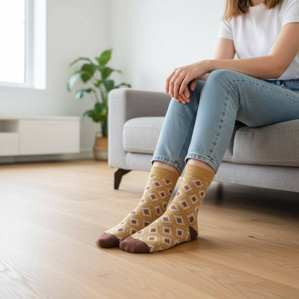 Diamond Pattern Socks