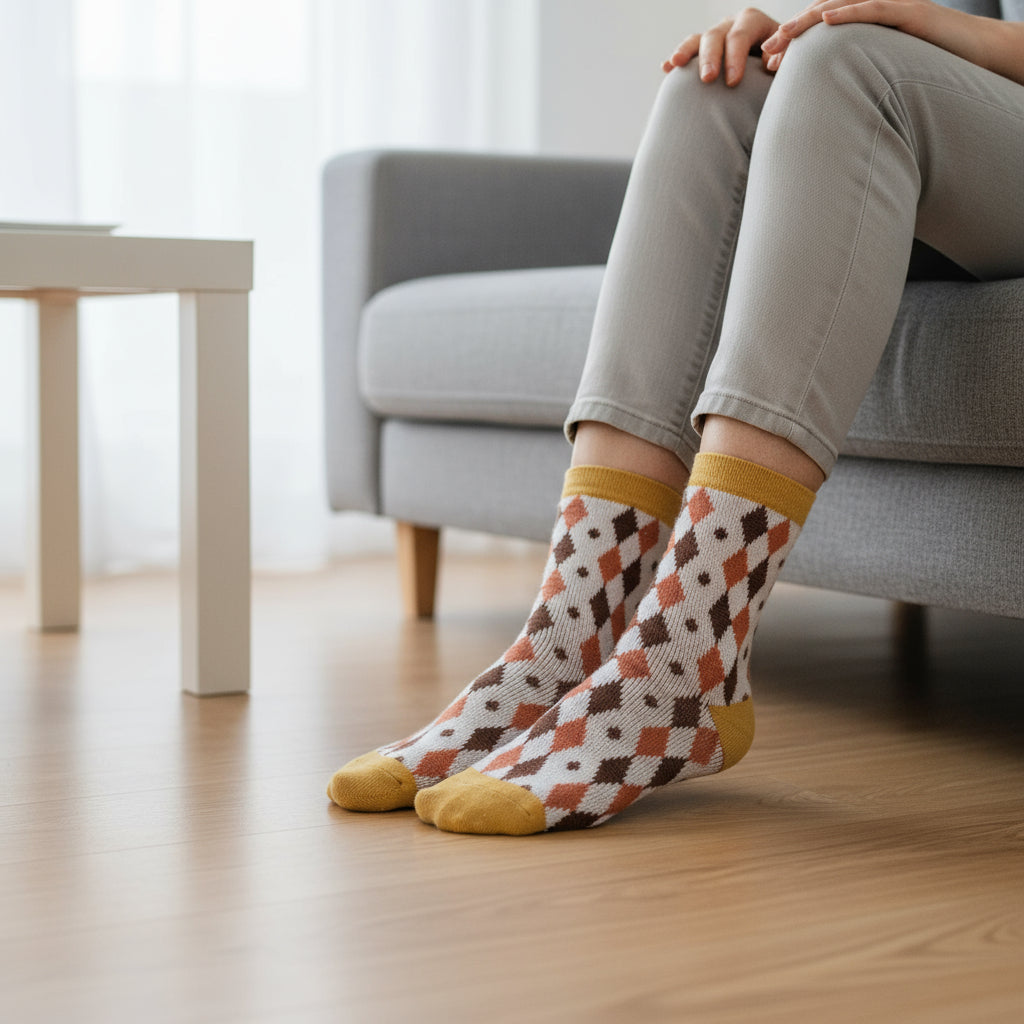 Diamond Pattern Socks