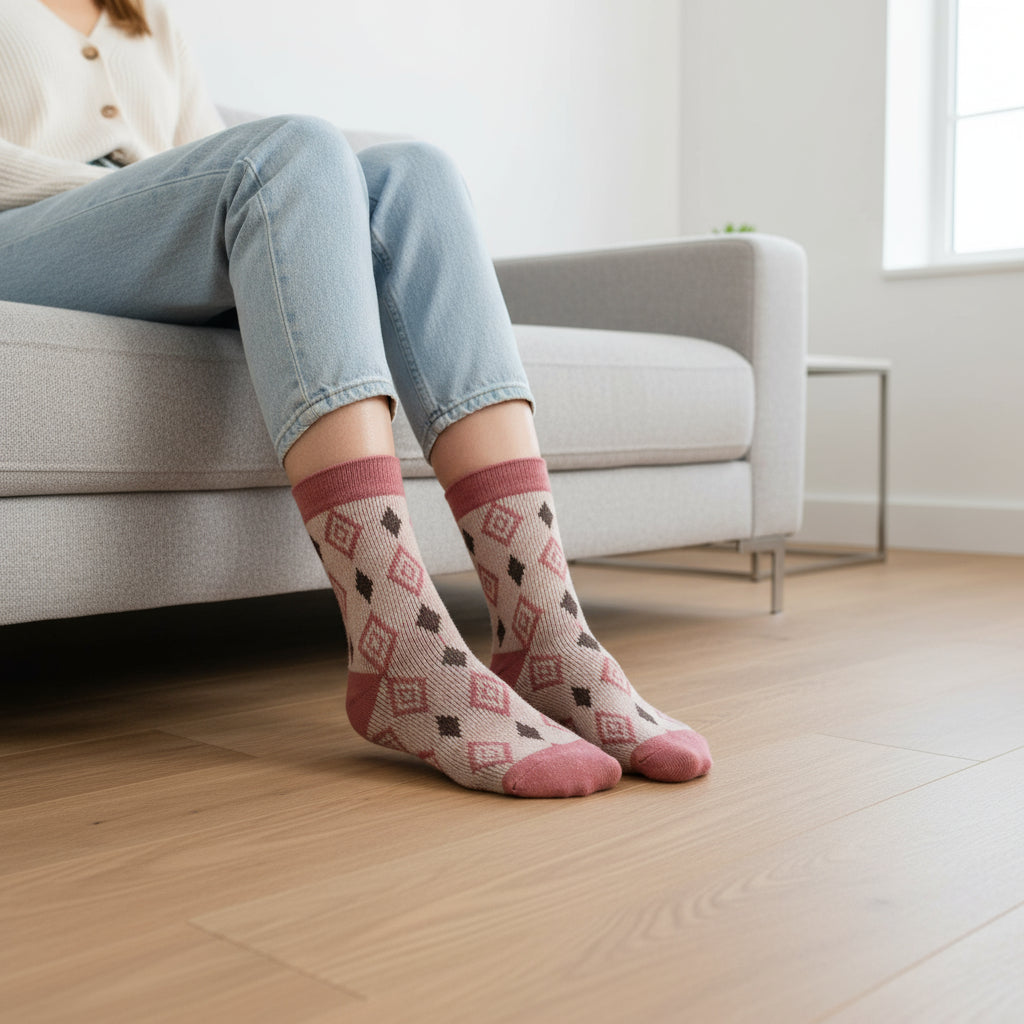 Diamond Pattern Socks