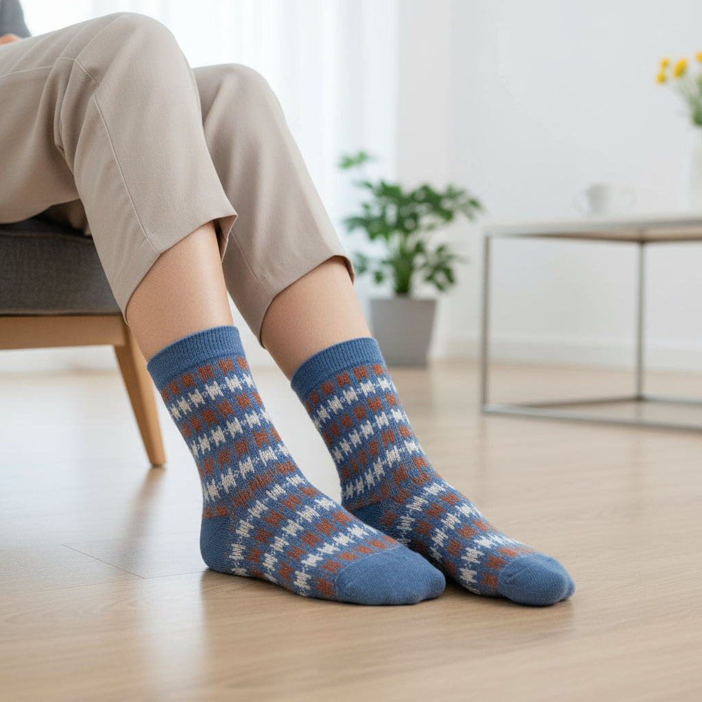 Dog Tooth  Pattern  Socks
