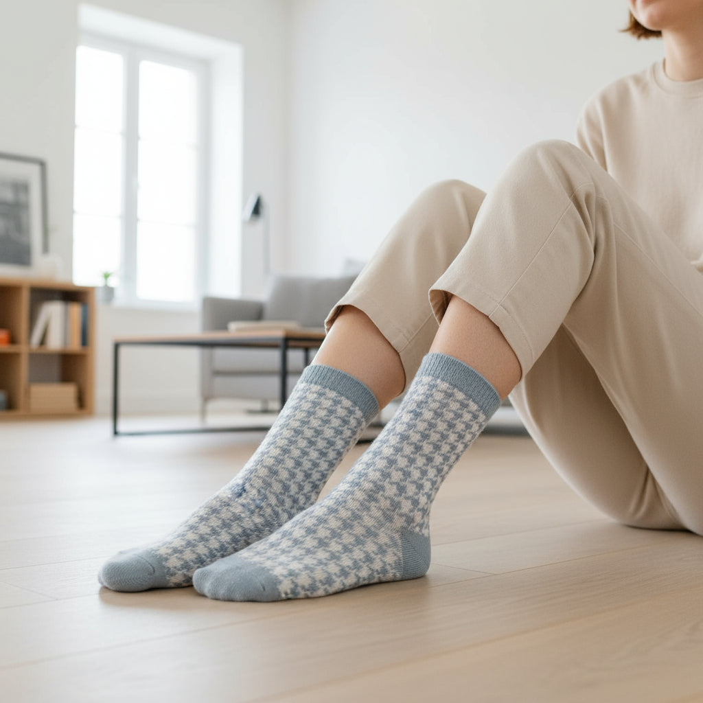 Dog Tooth  Pattern  Socks