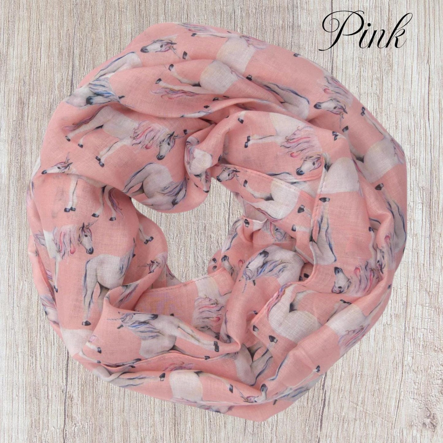 Lightweight Unicorn Print Snood Infinity Scarf Comes with a gift bag