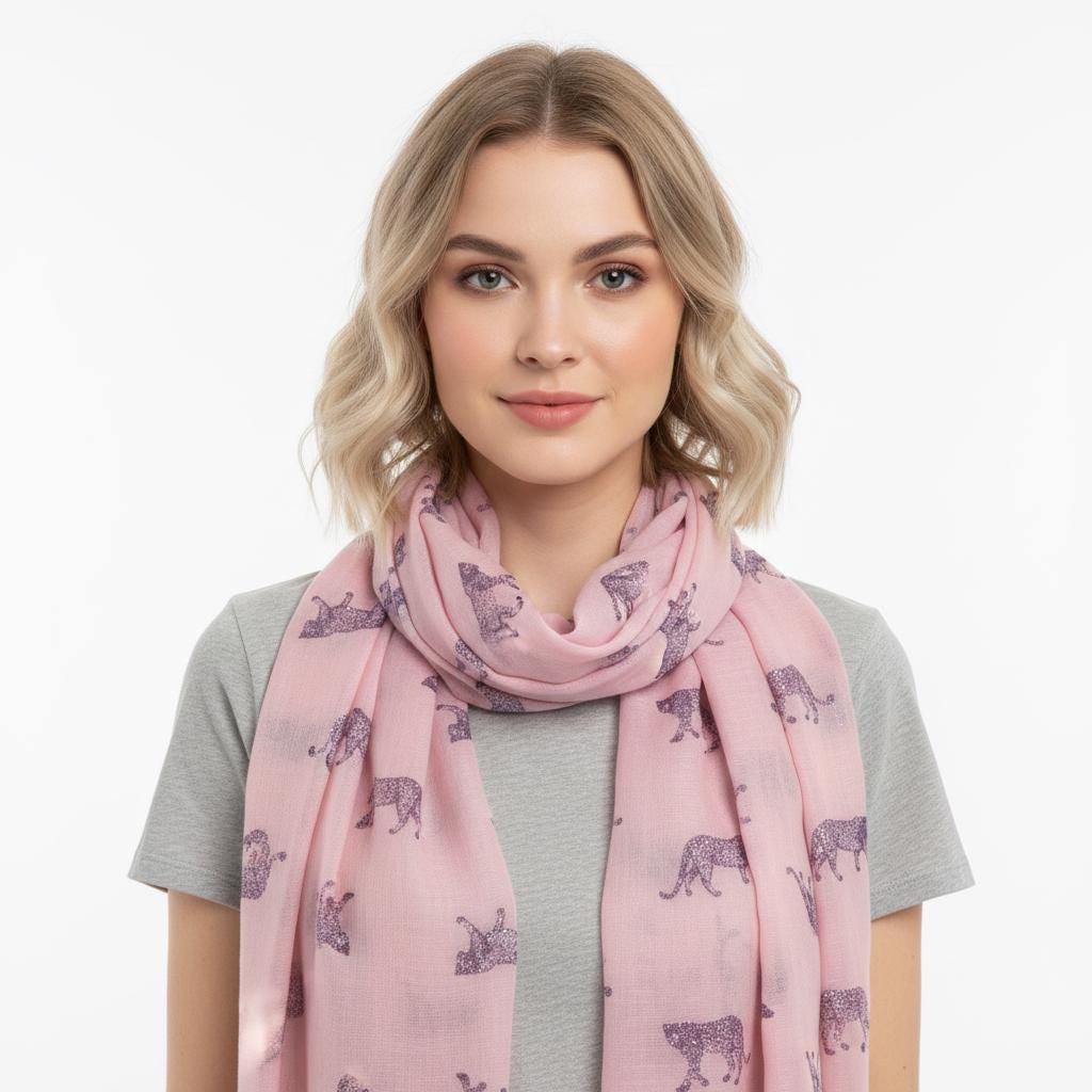 Leopard Print Scarf All Seasons Shawl Wrap Comes with a gift bag