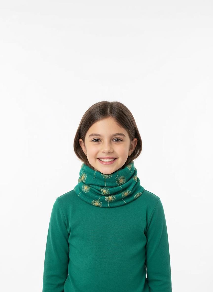 Lightweight Glitter Dandelion Snood Infinity Scarf For Kids Buy 1 Get 1 Free Comes with a gift bag