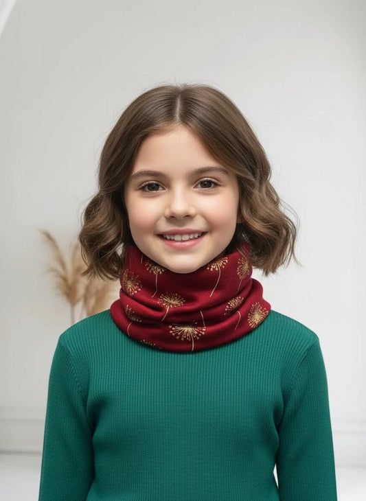 Lightweight Glitter Dandelion Snood Infinity Scarf For Kids Buy 1 Get 1 Free Comes with a gift bag
