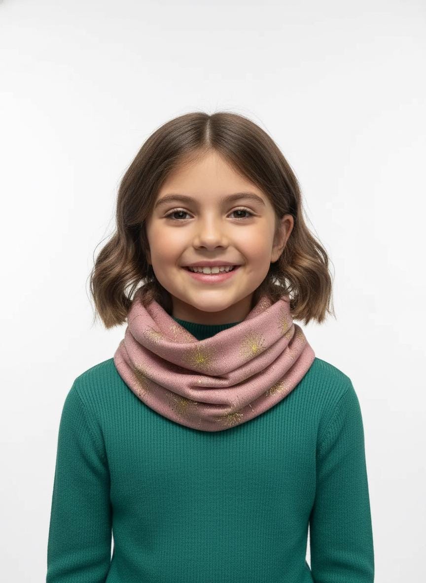 Lightweight Glitter Dandelion Snood Infinity Scarf For Kids Buy 1 Get 1 Free Comes with a gift bag