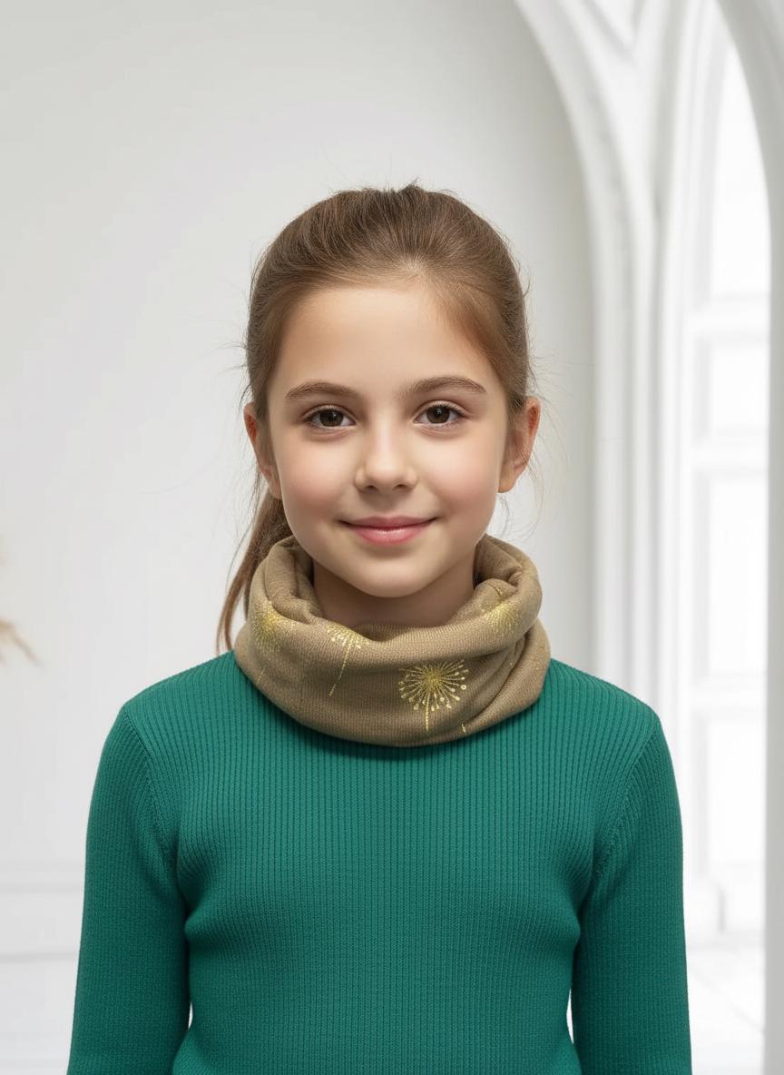 Lightweight Glitter Dandelion Snood Infinity Scarf For Kids Buy 1 Get 1 Free Comes with a gift bag
