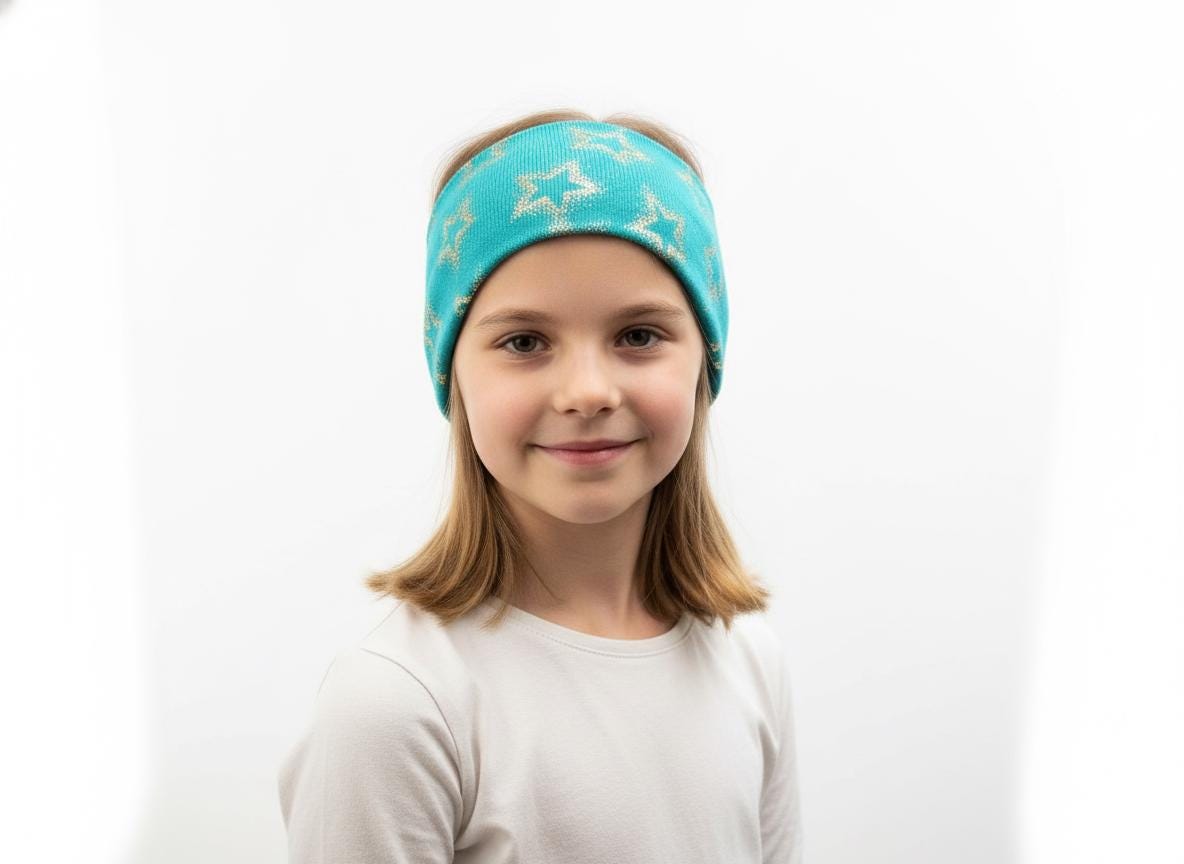 Glitter Stars Print Snood for kids Comes with a gift bag
