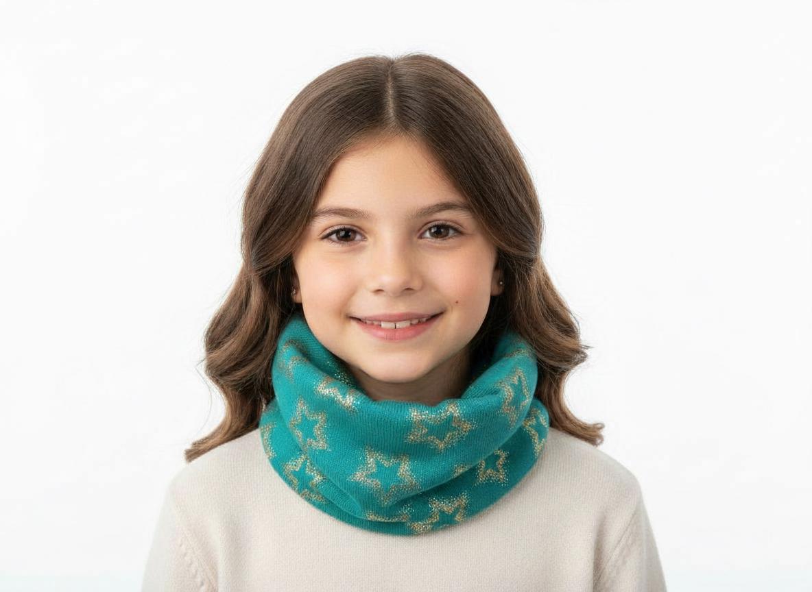 Glitter Stars Print Snood for kids Comes with a gift bag