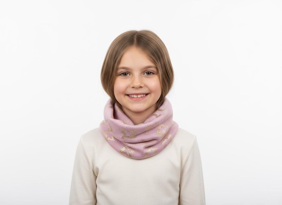 Glitter Stars Print Snood for kids Comes with a gift bag