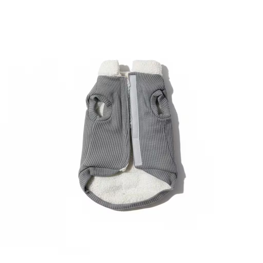 Cosy Fleece Dog Vest, Winter Puppy Coat with Velcro (XS-L Size)
