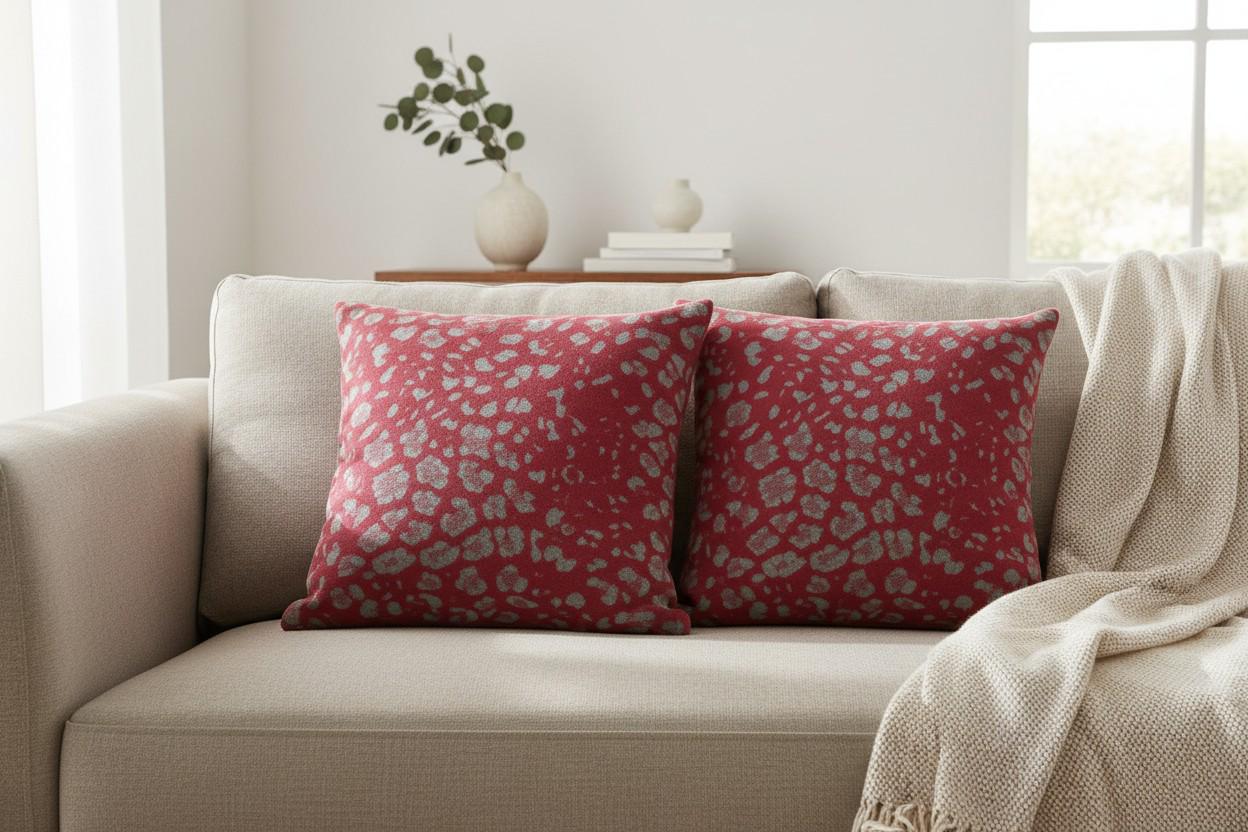 Animal Leopard Print Cushion Cover with Inner – Decorative Throw Pillow