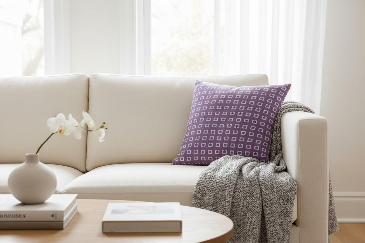 Cashmere Feel Cushion Cover with Inner – Decorative Throw Pillow